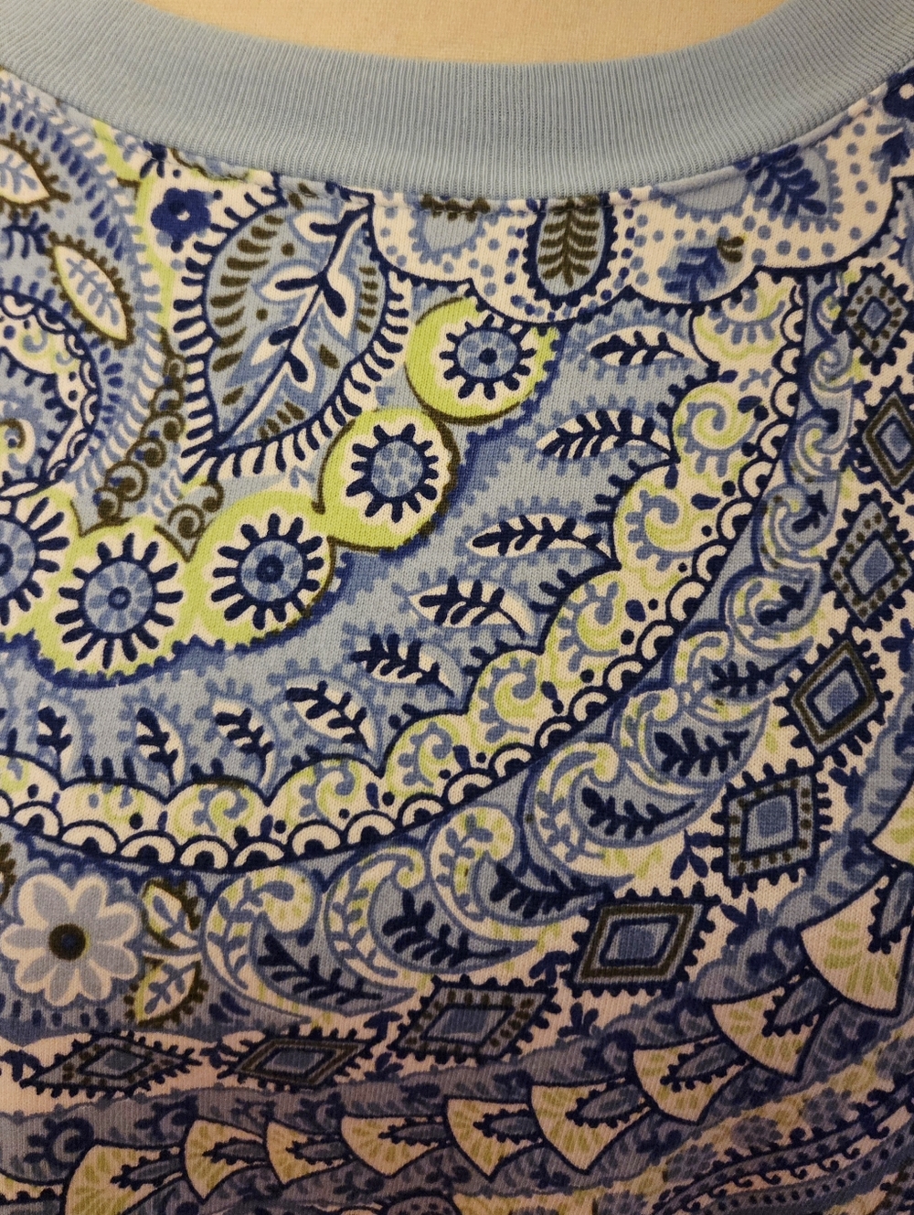 TALBOTS Paisley Crewneck Sweatshirt - Picture 3 of 8